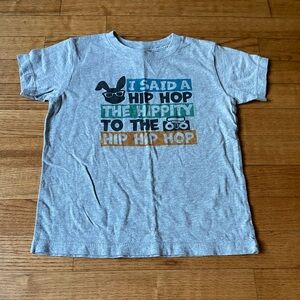 Easter bunny funny retro Bella Canvas Gray Boys 4T Tee with Hip Hop Graphic